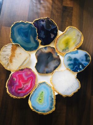 Natural Agate Coasters ,Luxury Coasters