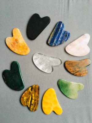 Jade Gua Sha, Rose Quartz Gua Sha, Green Aventurine Gua Sha,cirine Gua sha, lebrodite Gua sha Anti Ageing message tool