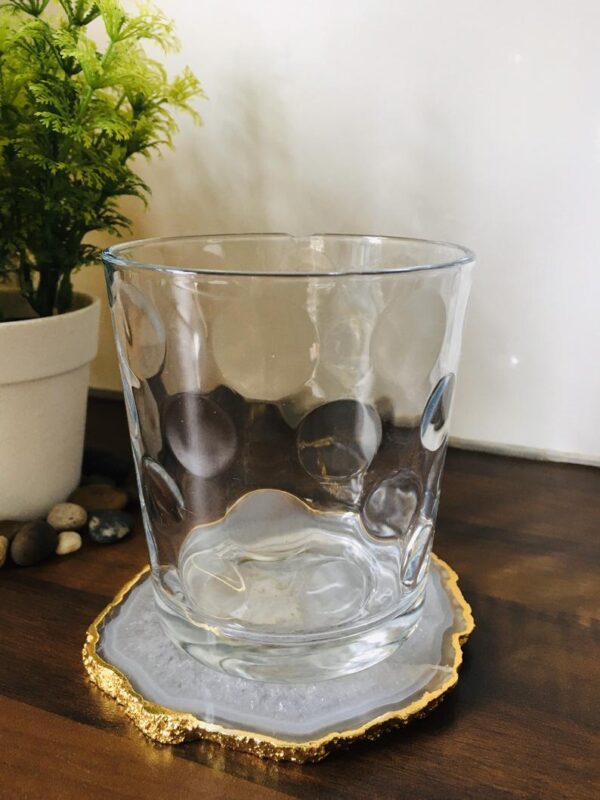 White Agate Crystal Coasters