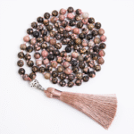 Green aventurine crystal 108 Hand knotted japa mala