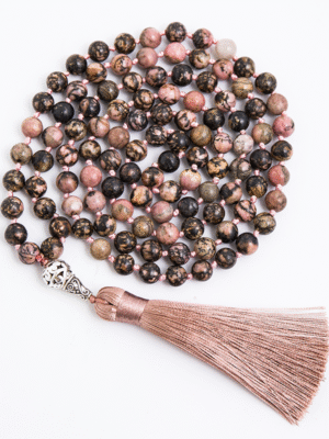 Green aventurine crystal 108 Hand knotted japa mala