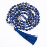 Lapis Lazuli crystal 108 Hand knotted japa mala