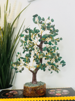 Green Jade crystal tree 300 crystals
