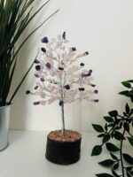Rose Quartz / Amethyst crystal Tree 160 crystals