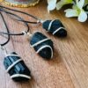 Natural Raw Black Tourmaline crystal necklace - Image 3