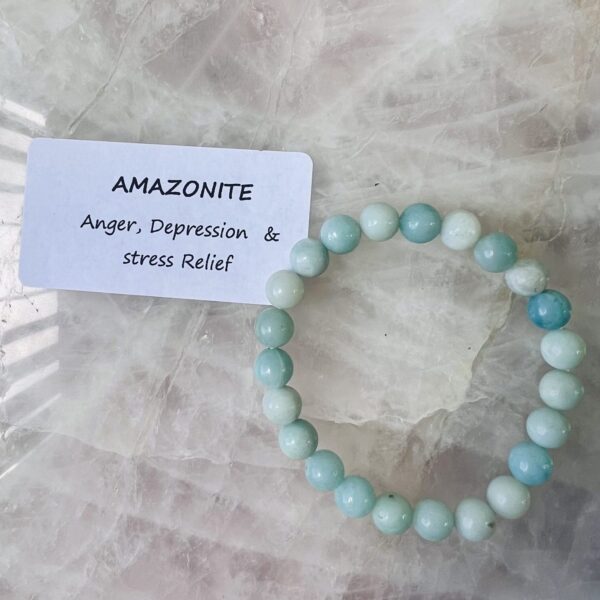 Amazonite crystal bracelet