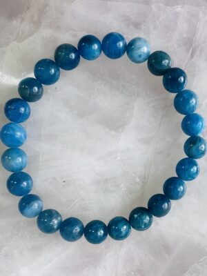 Apatite crystal bracelet