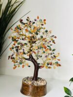 Multistone Crystal Tree Gold wire 500 crystals