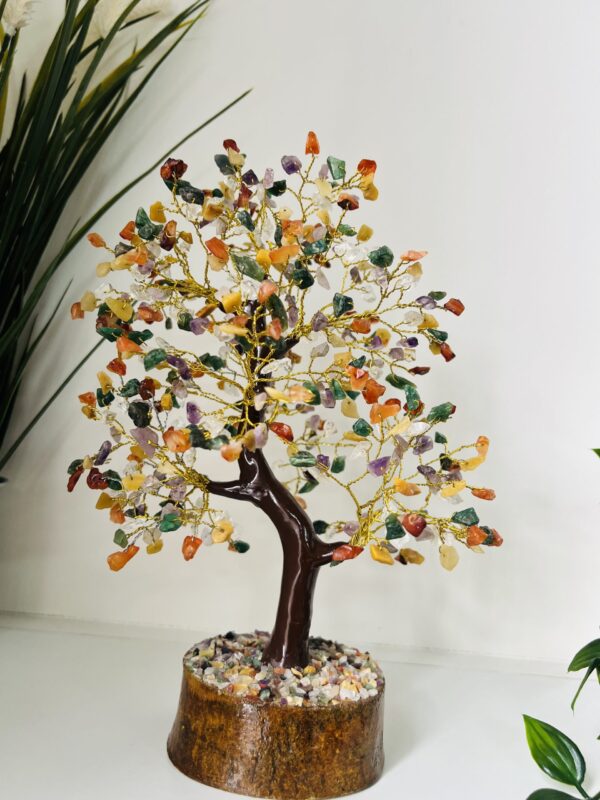 Multistone Crystal Tree Gold wire 500 crystals