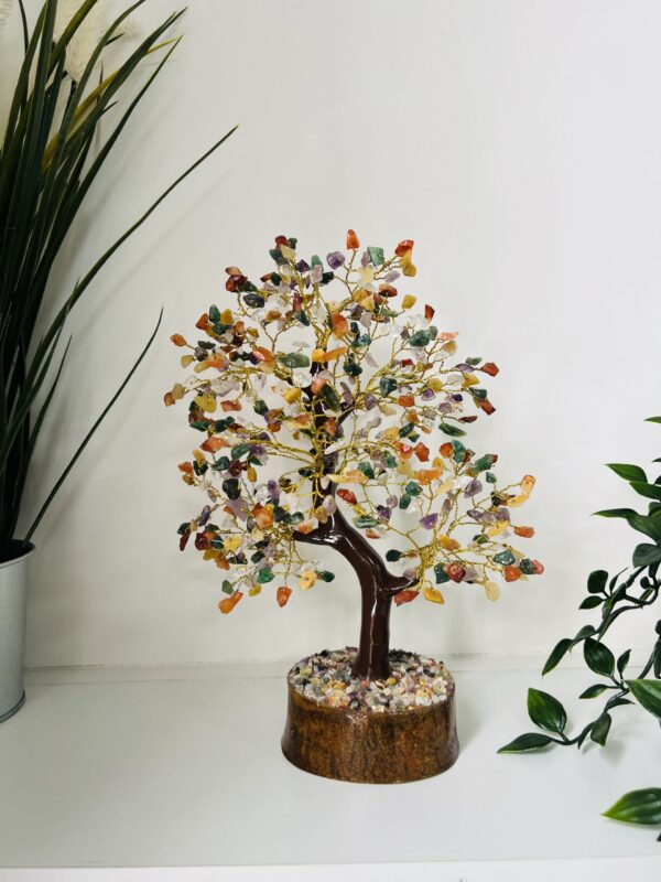 Multistone Crystal Tree Gold wire 500 crystals