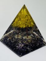 Amethyst & Peridot Orgonite Pyramid