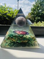 Green Jade & Amethyst Pyramid