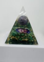 Green Jade & Amethyst Pyramid