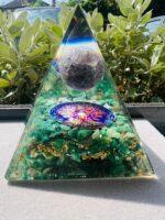 Green Jade & Amethyst Pyramid