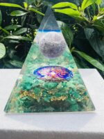 Green Jade & Amethyst Pyramid