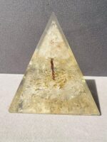 Clear Quartz Crystal Orgonite Pyramid