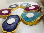 Agate Tea Light Candle Holder