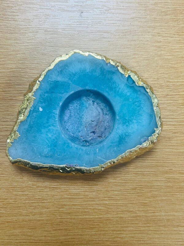 Agate Tea Light Candle Holder