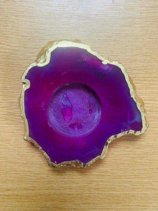 Agate Tea Light Candle Holder