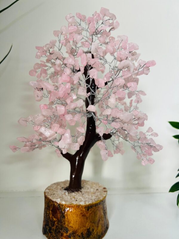 Rose Quartz crystal tree 300 crystals