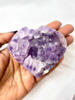 Amethyst Crystal Druzy Heart
