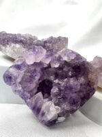 Amethyst Crystal Druzy Heart