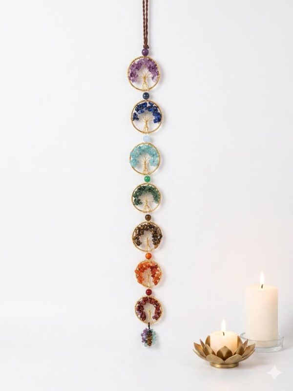 7 chakra wall hanging tree of life Chakra Wall Hanging,