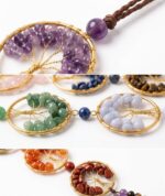 7 chakra wall hanging tree of life Chakra Wall Hanging,