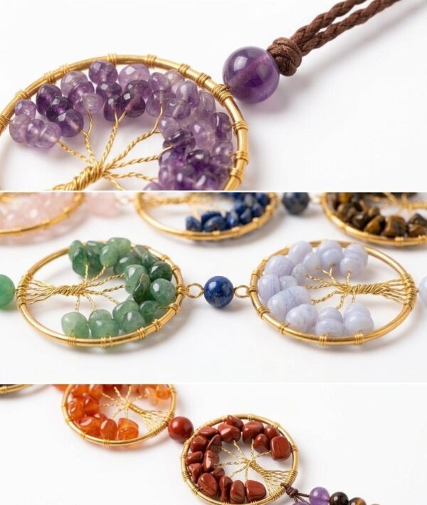 7 chakra wall hanging tree of life Chakra Wall Hanging,