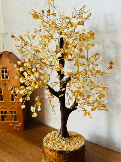 Citrine crystal Tree 500 crystals