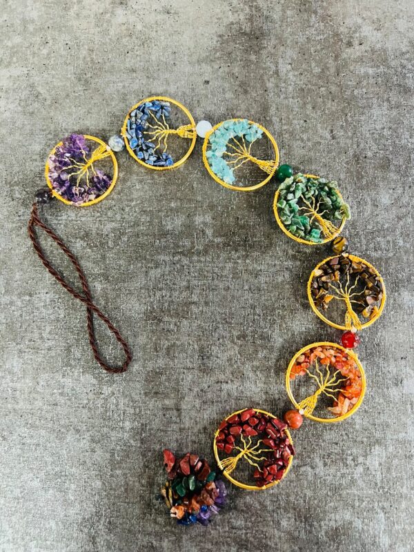 7 chakra wall hanging tree of life Chakra Wall Hanging,