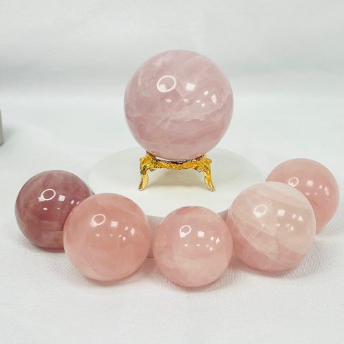 Rose Quartz Crystal Sphere 40mm