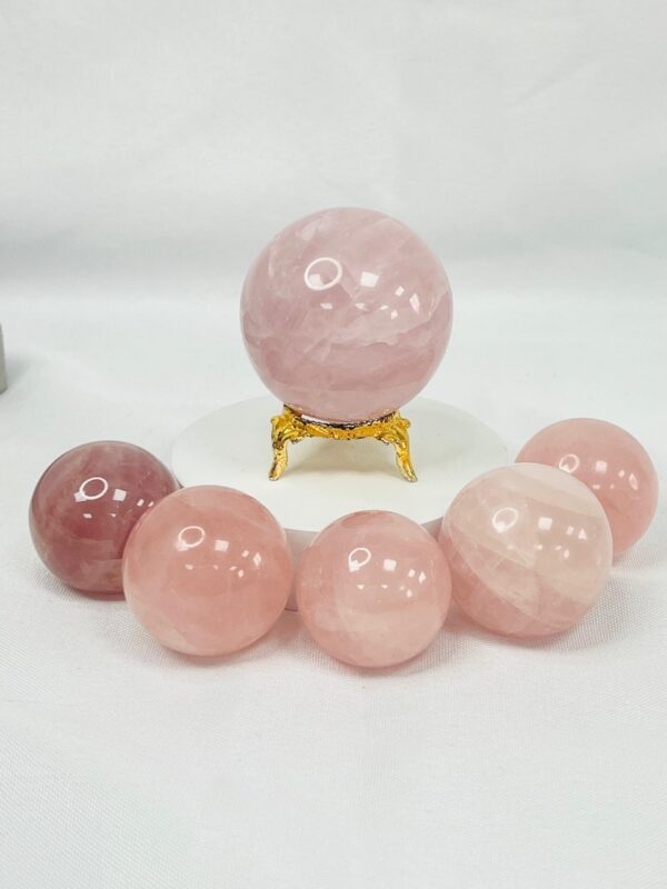 Rose Quartz Crystal Sphere 40mm