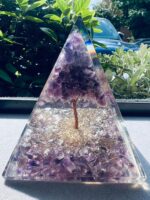 Amethyst Crystal Orgonite Pyramid