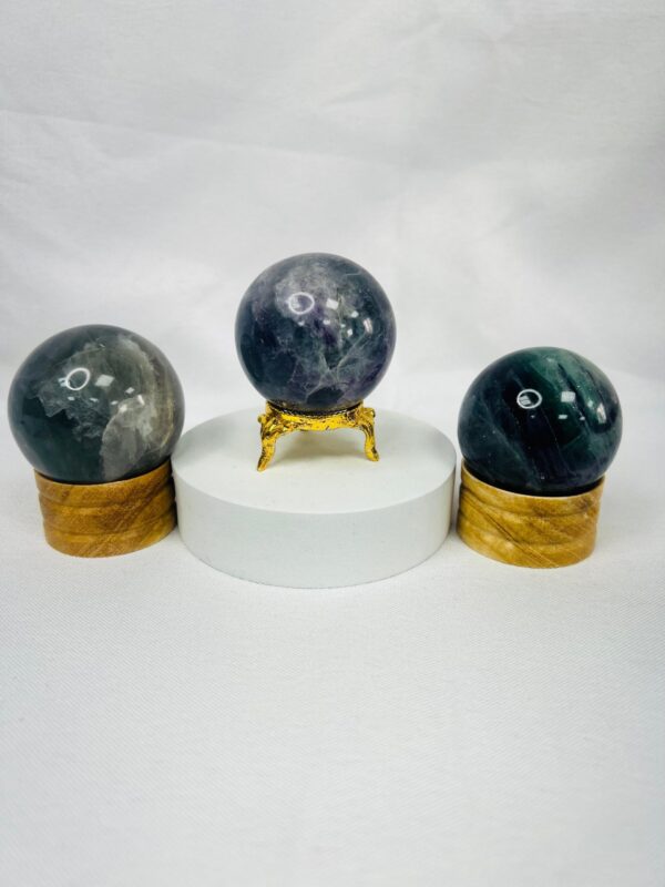 Fluorite Crystal Sphere 45mm - Image 4
