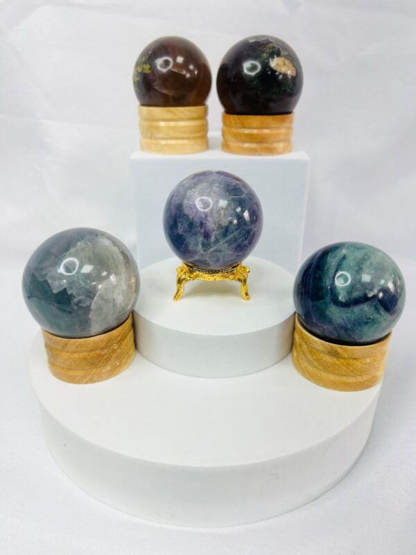 Fluorite Crystal Sphere 45mm - Image 5