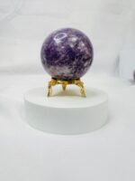 Lepidolite crystal sphere 40 mm