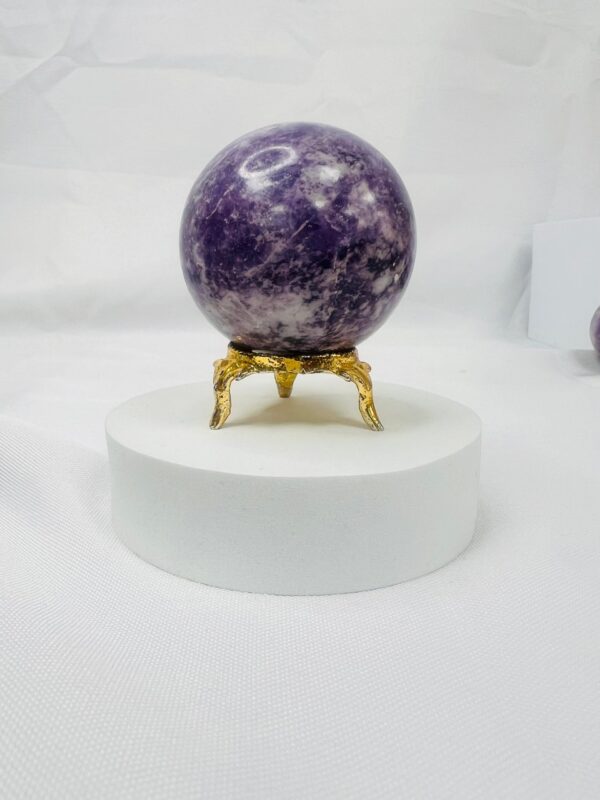 Lepidolite crystal sphere 40 mm - Image 4