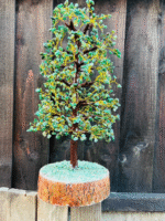 Large Green Jade Crystal Tree 1000 crystals