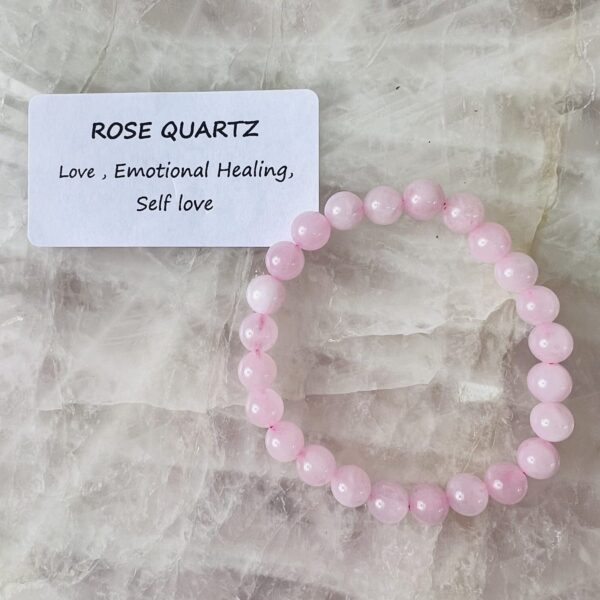 Rose Quartz crystal Bracelet