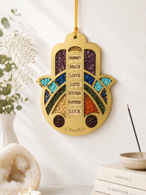 7 Chakra wall hanging , Hamsa hand wall hanging