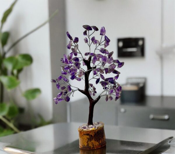Amethyst Crystal Tree Silver Wire 100 Crystals