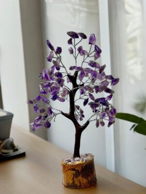 Amethyst Crystal Tree Silver Wire 100 Crystals