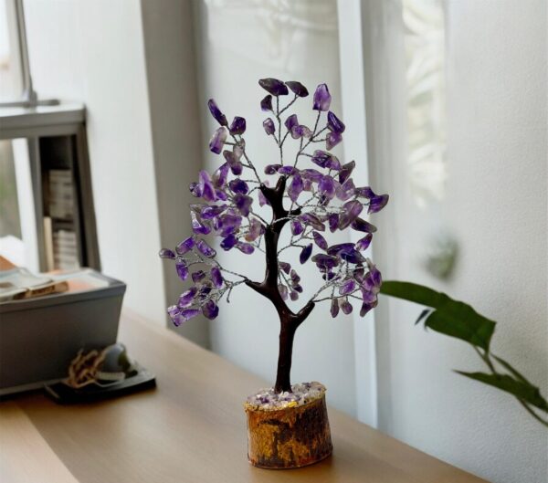 Amethyst Crystal Tree Silver Wire 100 Crystals