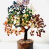 Seven Chakra Crystal Tree Gold Wire 500 crystals - Image 2