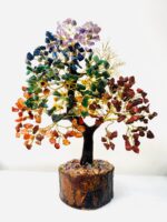 Seven Chakra Crystal Tree Gold Wire 500 crystals