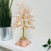 Rose Quartz crystal tree with Pyramid Base Gold wire - Image 3
