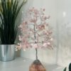 Rose Quartz crystal tree with Pyramid Base silver wire - Image 2