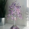Amethyst crystal tree with Pyramid base Silver wire - Image 3