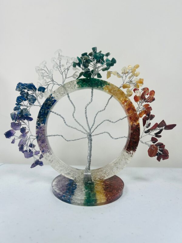 seven chakra orgonite base crystal tree